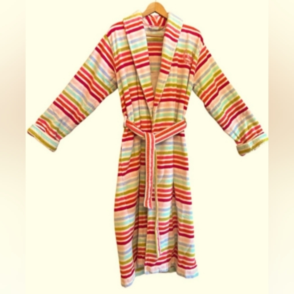 Vintage Victoria's Secret Candy Stripes Valour Robe
